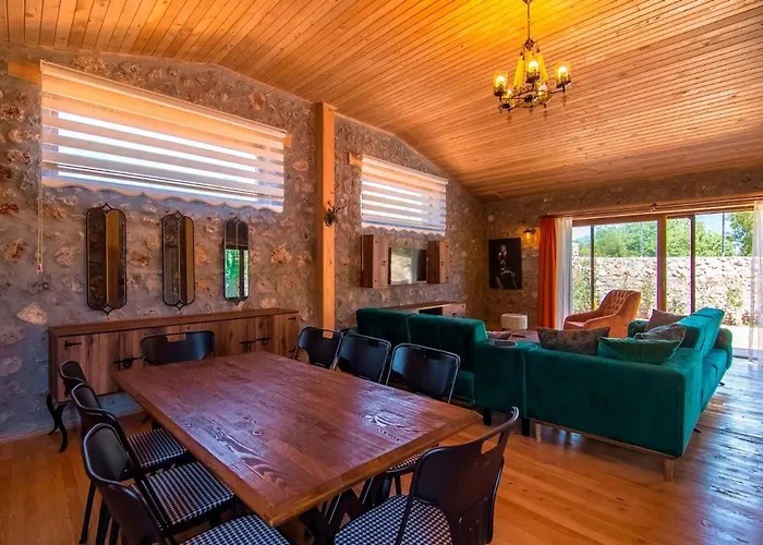 Stone With Private Pool In A Secluded Area In Fethiye