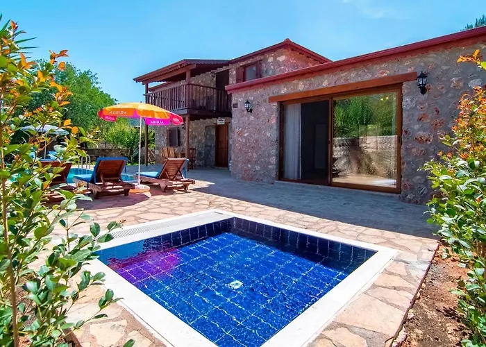 Stone With Private Pool In A Secluded Area In Fethiye