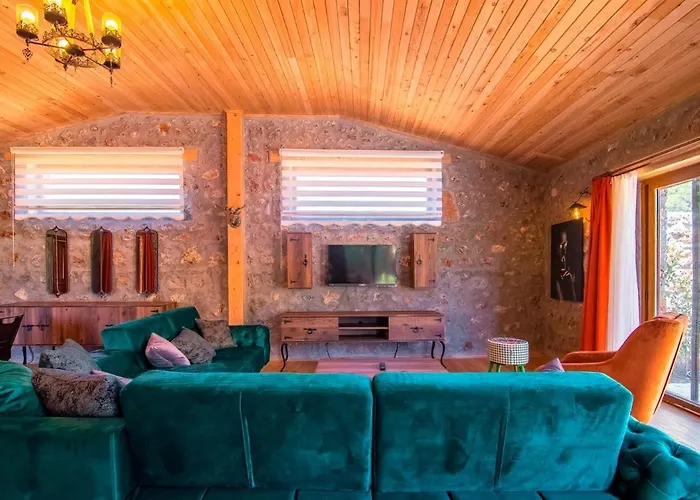 Villa Stone With Private Pool In A Secluded Area In Fethiye