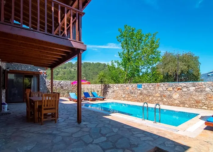 Stone With Private Pool In A Secluded Area In Fethiye